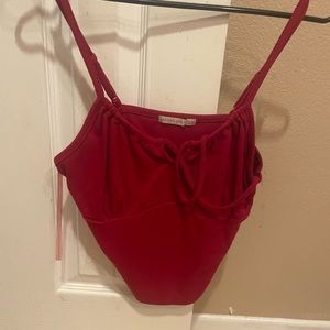 super cute red crop top<3